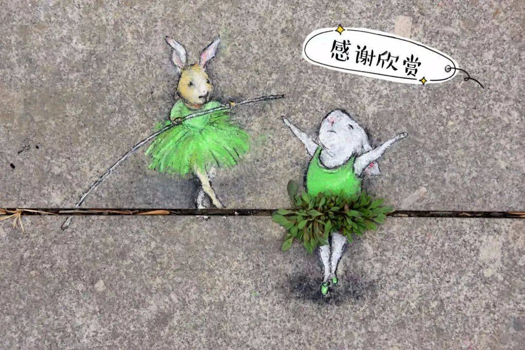 创意涂鸦！天津一教师这样点缀春天！